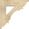 Ekena Millwork Merced Traditional Rough Sawn Bracket w/ Offset Brace, Douglas Fir, 6"W x 20"D x 20"H BKT0604X20X20MRC01RDF - alternate 4